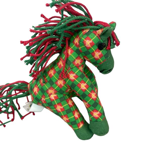 Breyer Mini Horse Plush Ponies on Holiday Tinsel Christmas Horse Stuffed Animal - Picture 2 of 8